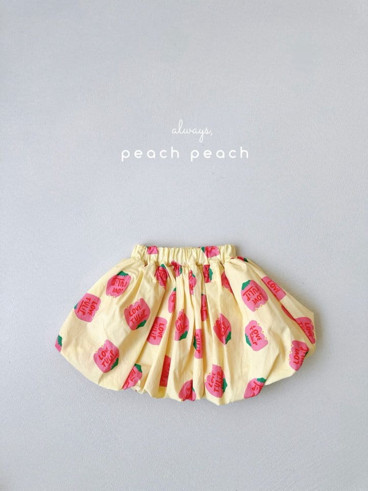 Peach peach - Korean Children Fashion - #childofig - Tulip Balloon Skirt - 4