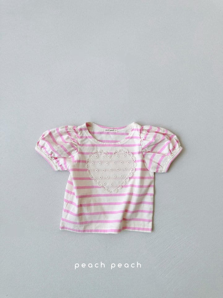 Peach peach - Korean Children Fashion - #designkidswear - Bon Bon Tee - 7