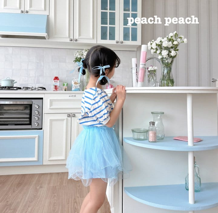 Peach peach - Korean Children Fashion - #designkidswear - Bon Bon Tee - 10