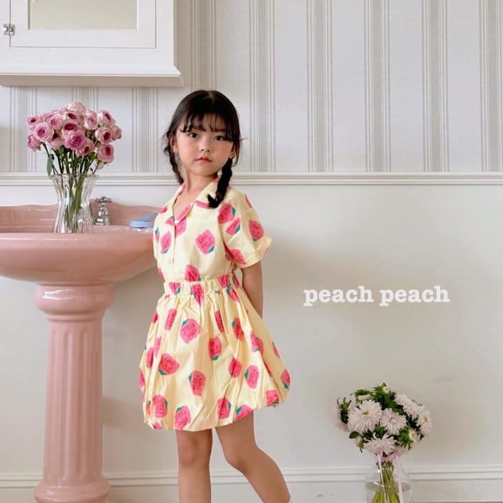 Peach peach - Korean Children Fashion - #designkidswear - Tulip Shirt - 5