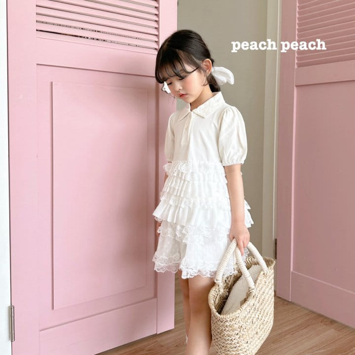 Peach peach - Korean Children Fashion - #discoveringself - Mimi Collar Tee