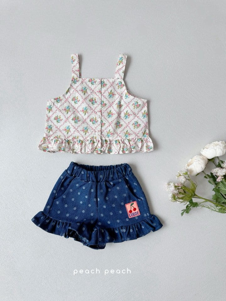 Peach peach - Korean Children Fashion - #fashionkids - Mozzi Denim Shorts - 8