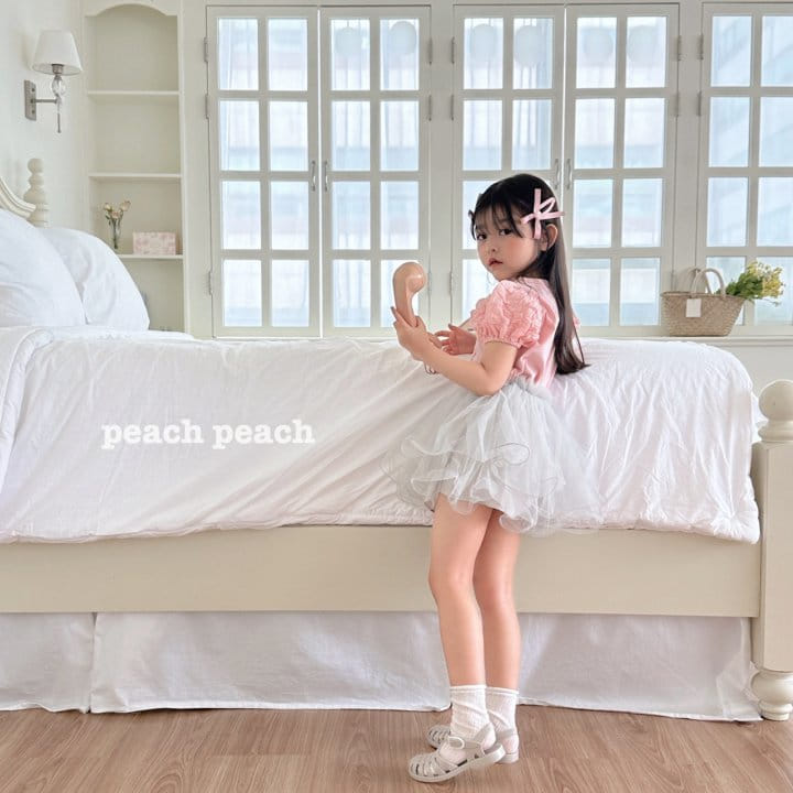 Peach peach - Korean Children Fashion - #kidsshorts - Angel Tee - 11