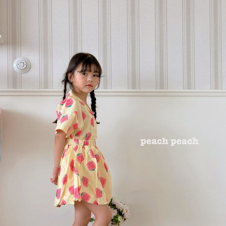 Peach peach - Korean Children Fashion - #kidsshorts - Tulip Shirt - 8