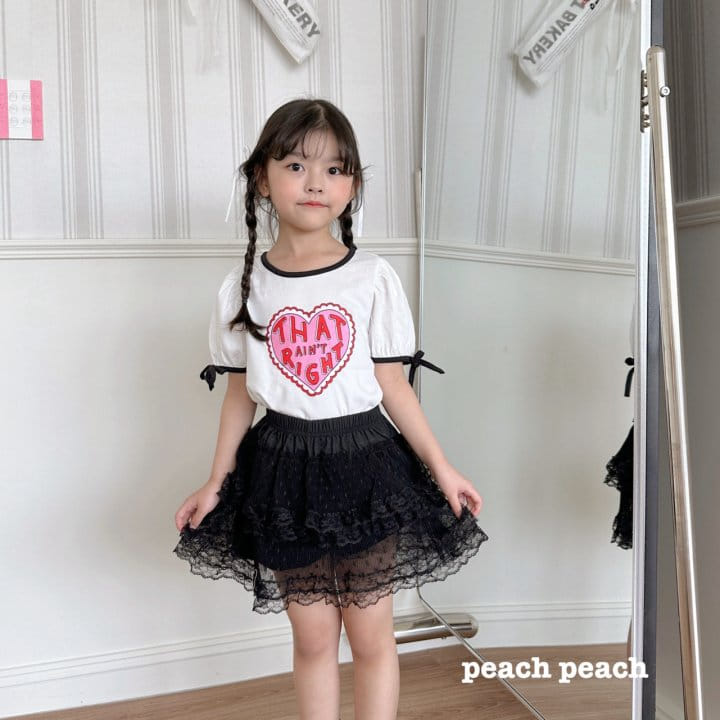 Peach peach - Korean Children Fashion - #kidsstore - Love Tee