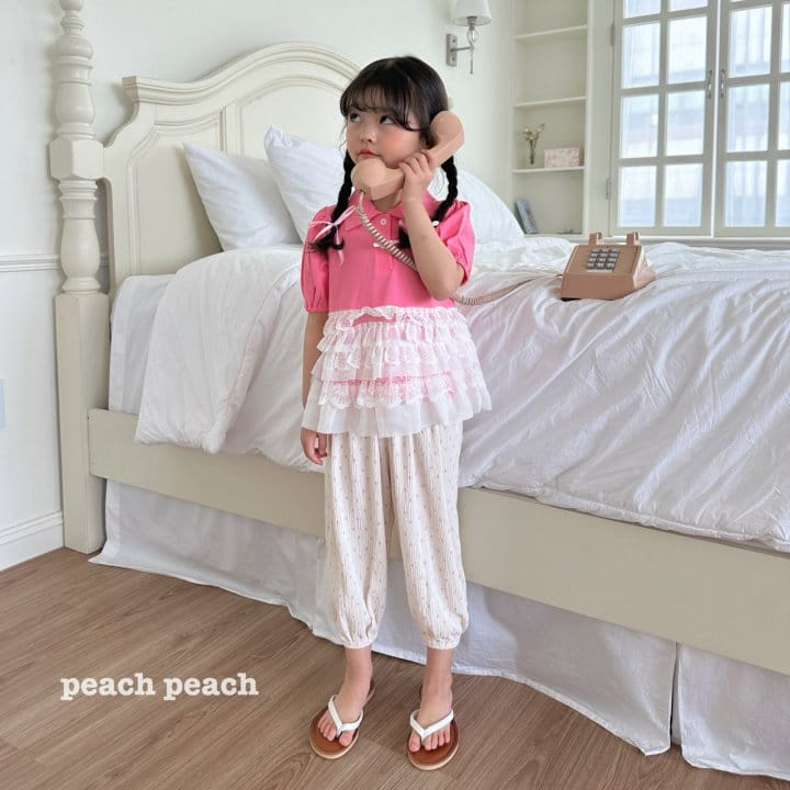 Peach peach - Korean Children Fashion - #kidsshorts - Dot Pleats Gojaengi Pants - 4