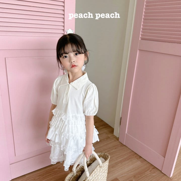 Peach peach - Korean Children Fashion - #kidzfashiontrend - Mimi Collar Tee - 5