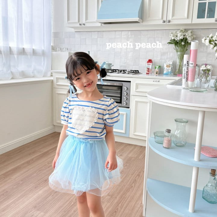 Peach peach - Korean Children Fashion - #kidzfashiontrend - Bon Bon Tee