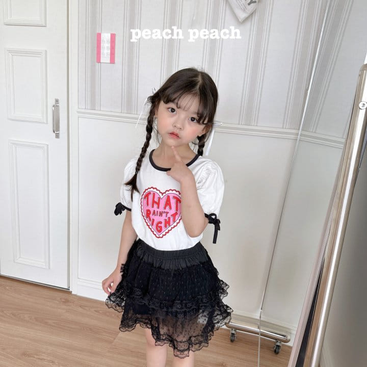 Peach peach - Korean Children Fashion - #Kfashion4kids - Love Tee - 4