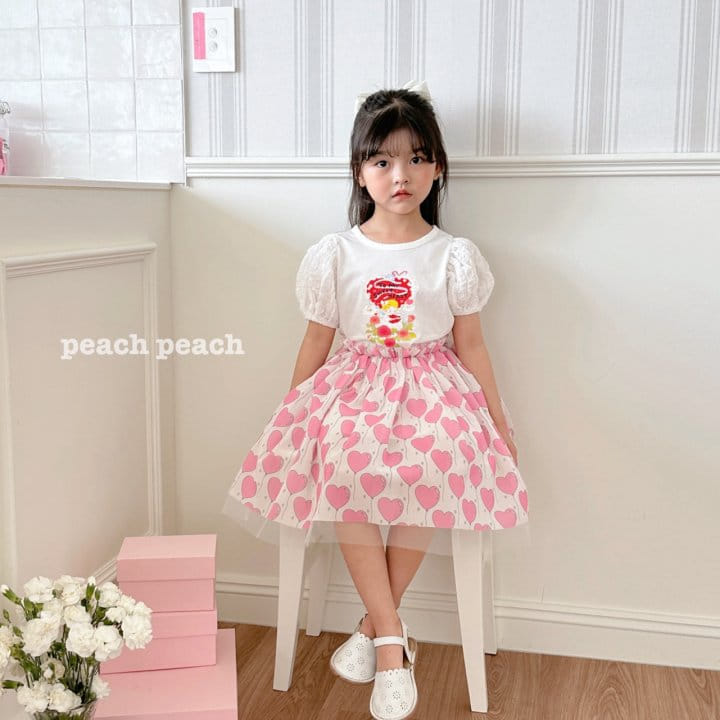 Peach peach - Korean Children Fashion - #littlefashionista - Sailor Moom Skirt - 6