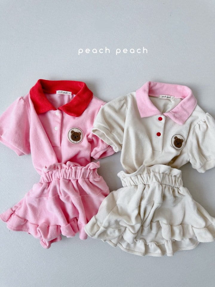 Peach peach - Korean Children Fashion - #magicofchildhood - Romi Collar Tee - 7