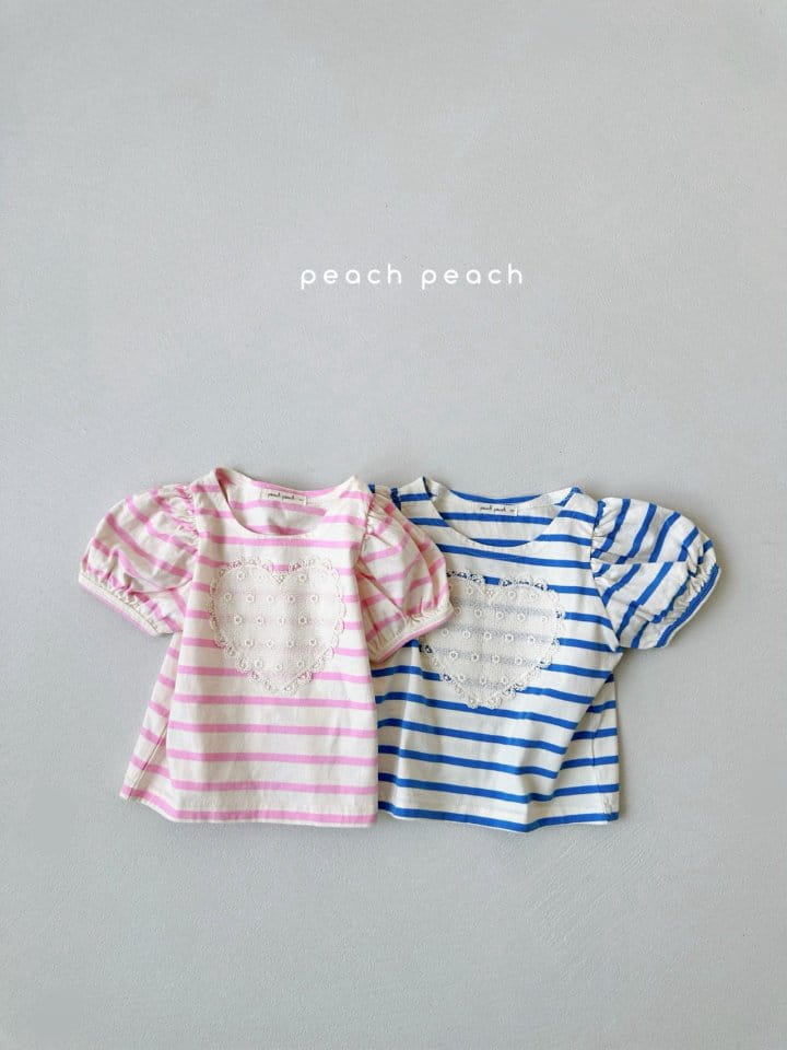 Peach peach - Korean Children Fashion - #magicofchildhood - Bon Bon Tee