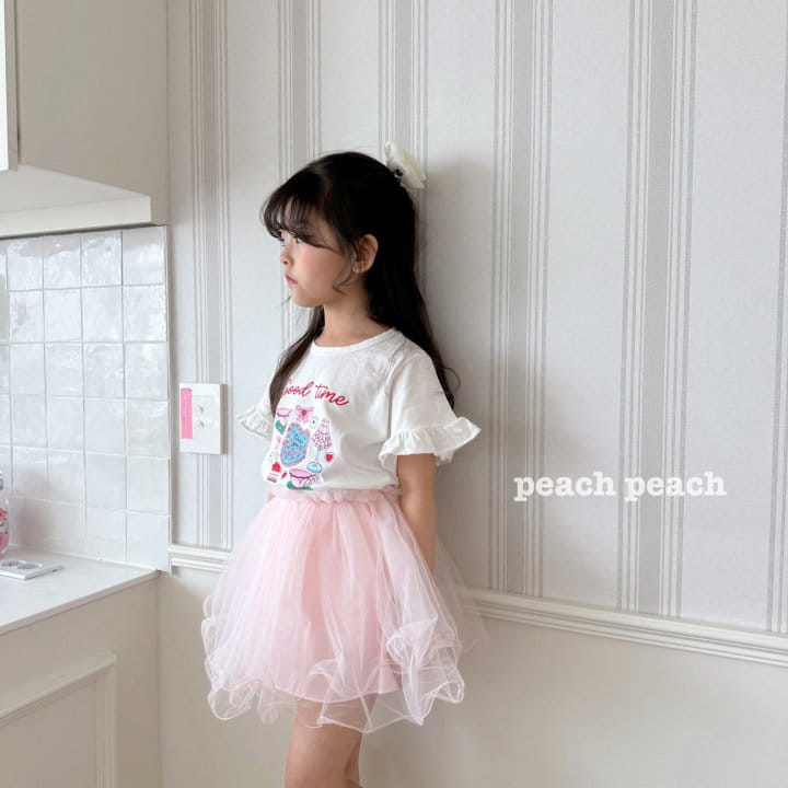 Peach peach - Korean Children Fashion - #littlefashionista - Summer Darling Tu Tu Skirt Leggings - 4