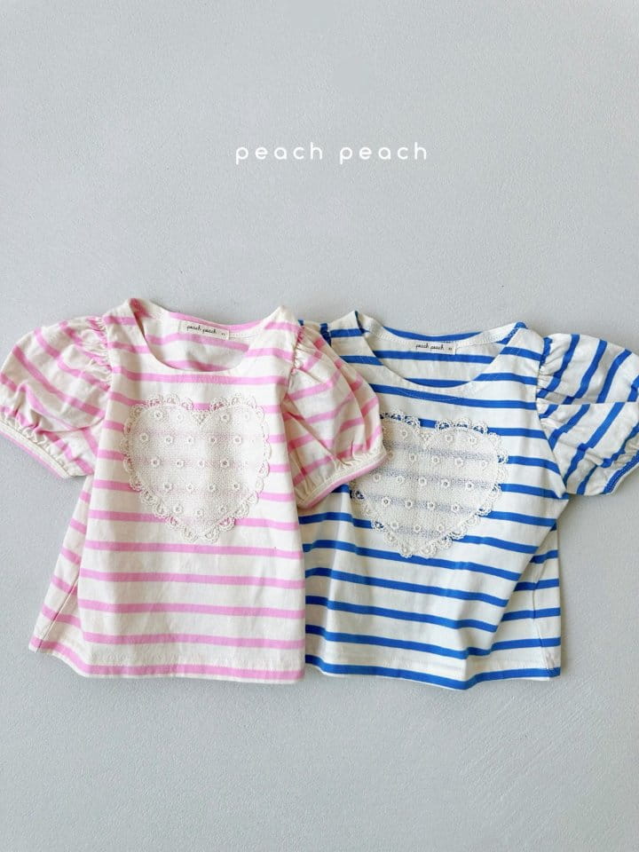 Peach peach - Korean Children Fashion - #minifashionista - Bon Bon Tee - 2