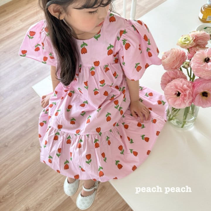 Peach peach - Korean Children Fashion - #minifashionista - Tulip One-Piece - 8