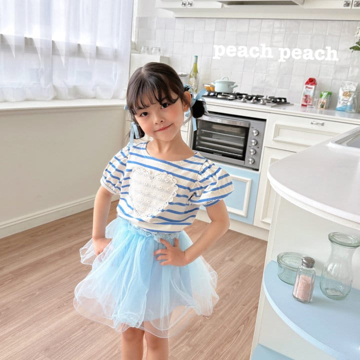 Peach peach - Korean Children Fashion - #minifashionista - Bon Bon Tee - 5