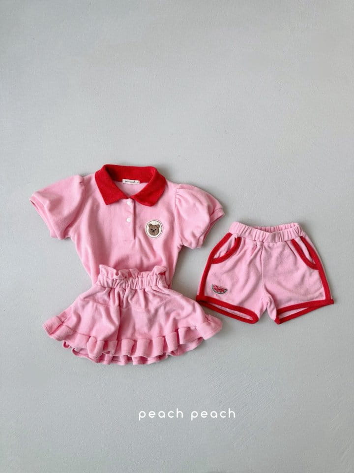 Peach peach - Korean Children Fashion - #prettylittlegirls - Romi Collar Tee - 9