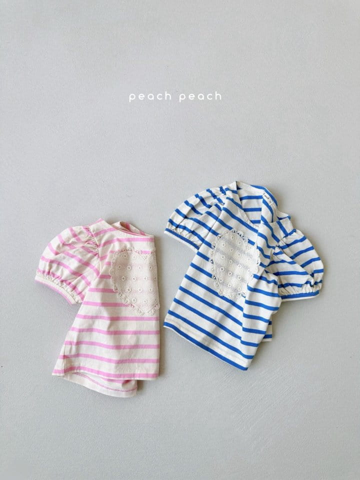 Peach peach - Korean Children Fashion - #prettylittlegirls - Bon Bon Tee - 3