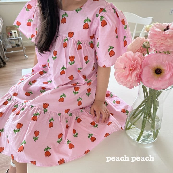 Peach peach - Korean Children Fashion - #prettylittlegirls - Tulip One-Piece - 9