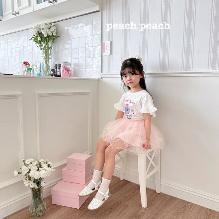 Peach peach - Korean Children Fashion - #prettylittlegirls - Princess Tee - 5