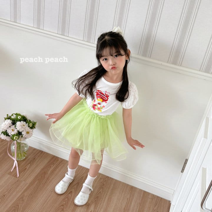 Peach peach - Korean Children Fashion - #minifashionista - Angel Tee - 4