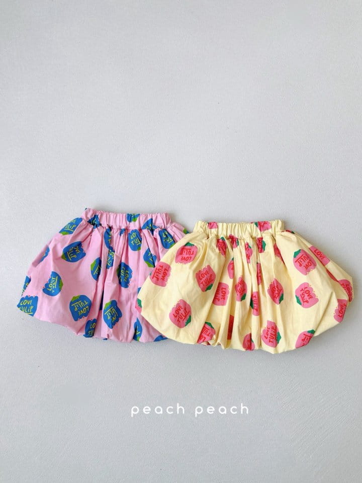 Peach peach - Korean Children Fashion - #stylishchildhood - Tulip Balloon Skirt - 2