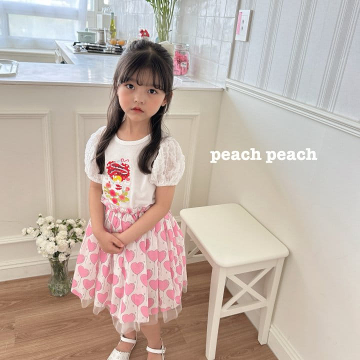 Peach peach - Korean Children Fashion - #todddlerfashion - Sailor Moom Skirt - 10