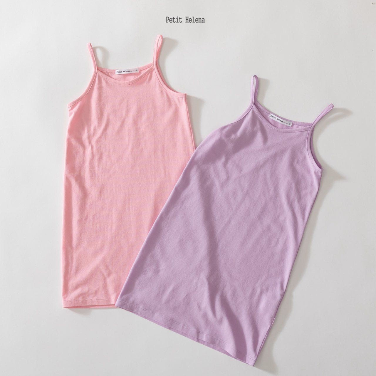 Petit Helena - Korean Children Fashion - #minifashionista - String Sleeveless Silket One-Piece - 2