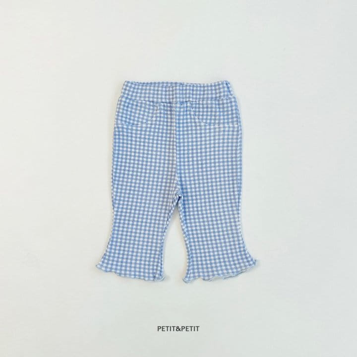 Petit & Petit - Korean Children Fashion - #toddlerclothing - Check Wide Pants - 4