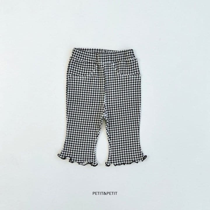 Petit & Petit - Korean Children Fashion - #todddlerfashion - Check Wide Pants - 2