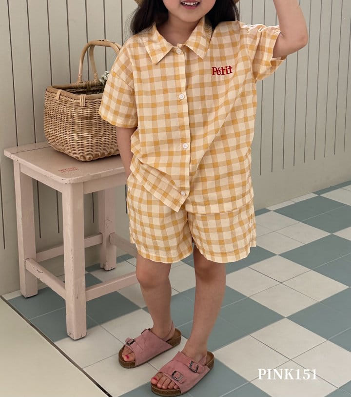 Pink151 - Korean Children Fashion - #magicofchildhood - Petite Check Shorts - 6