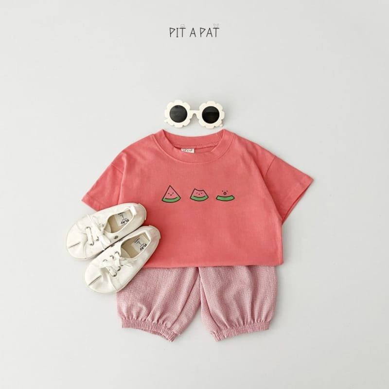 Pitapat - Korean Children Fashion - #childofig - Watermelon Yum Yum Top Bottom Set - 8