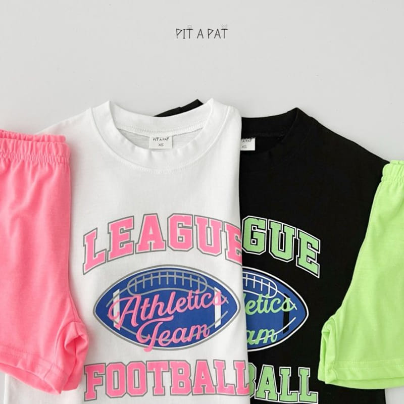 Pitapat - Korean Children Fashion - #childofig - Foot Ball League Top Bottom Set - 7