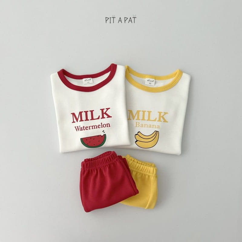 Pitapat - Korean Children Fashion - #childofig - Sweet Milk Top Bottom Set - 5