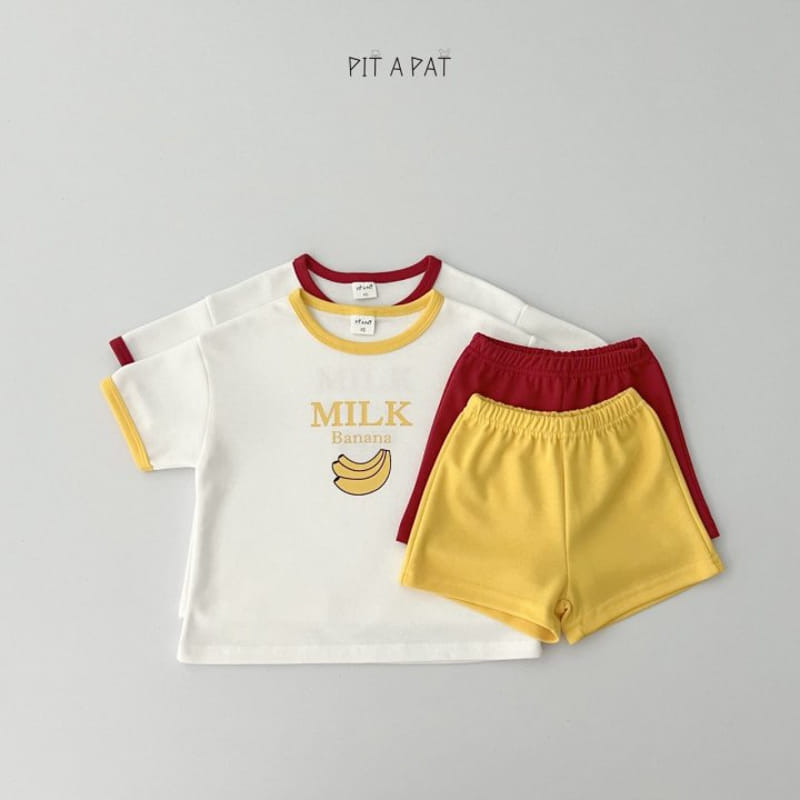 Pitapat - Korean Children Fashion - #discoveringself - Sweet Milk Top Bottom Set - 8