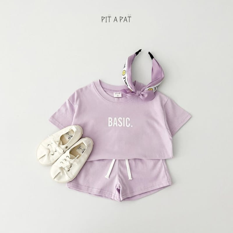 Pitapat - Korean Children Fashion - #kidsshorts - Basic Top Bottom Set - 8