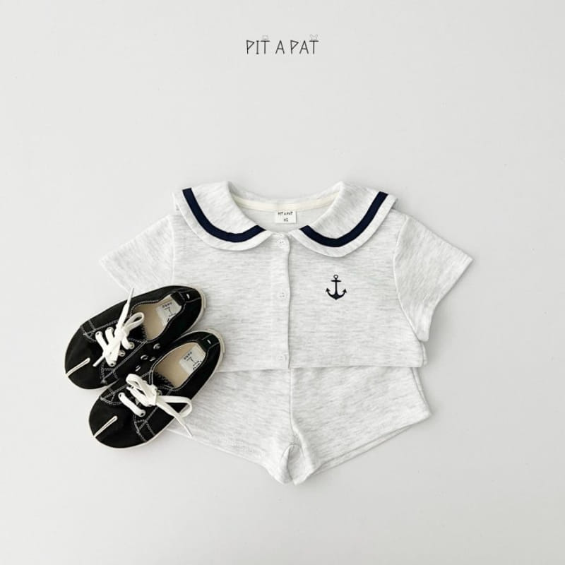 Pitapat - Korean Children Fashion - #minifashionista - Baby Marine Top Bottom Set - 10