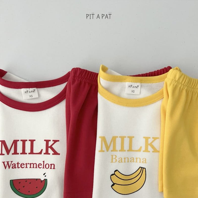 Pitapat - Korean Children Fashion - #prettylittlegirls - Sweet Milk Top Bottom Set