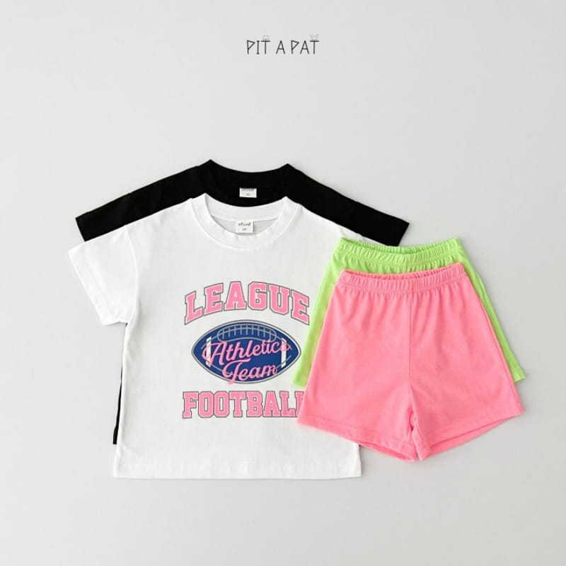 Pitapat - Korean Children Fashion - #toddlerclothing - Foot Ball League Top Bottom Set - 5