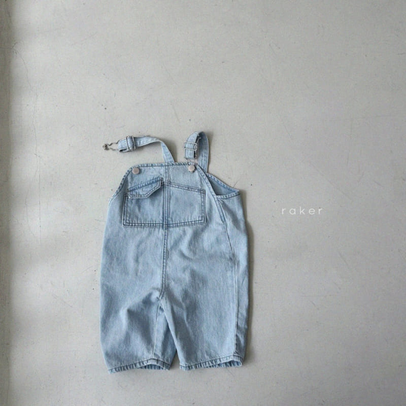 Raker - Korean Children Fashion - #Kfashion4kids - Hu Hu Short Overalls - 2