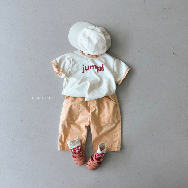 Raker - Korean Children Fashion - #kidsshorts - Jump Color Tee - 6