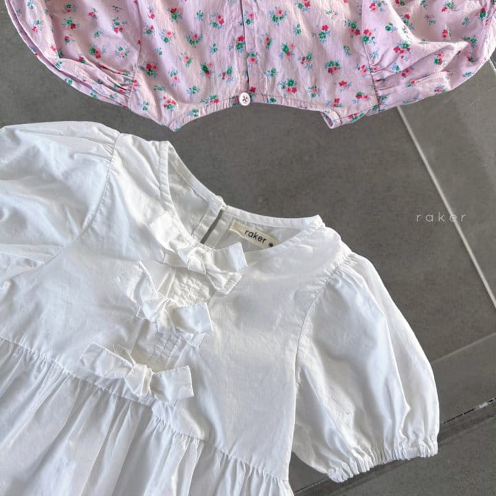 Raker - Korean Children Fashion - #littlefashionista - Any Ribbon White ivory Blouse - 2