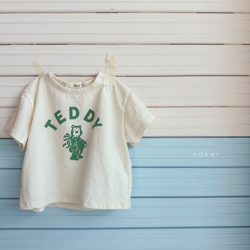 Raker - Korean Children Fashion - #minifashionista - Teddy Bear Tee - 3