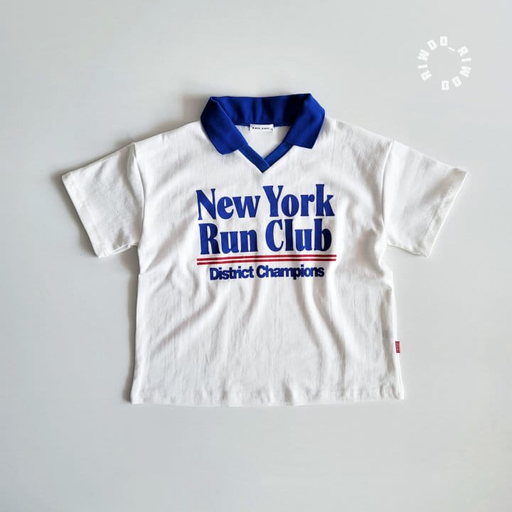 Riwoo Riwoo - Korean Children Fashion - #Kfashion4kids - New York Yocco Collar 1/2 Tee - 3