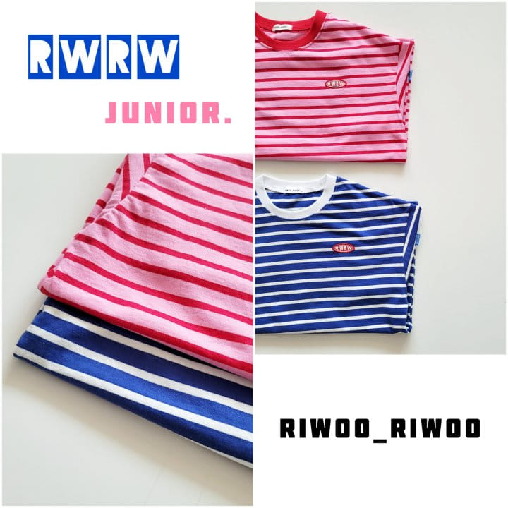 Riwoo Riwoo - Korean Children Fashion - #Kfashion4kids - RW Pink Blue Box Tee - 11