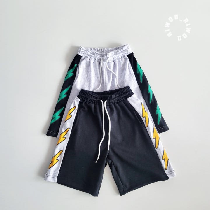 Riwoo Riwoo - Korean Children Fashion - #childofig - Thunder Side Color Shorts - 2