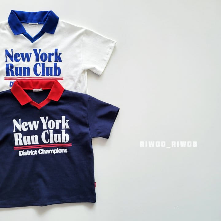 Riwoo Riwoo - Korean Children Fashion - #childofig - New York Yocco Collar 1/2 Tee - 8