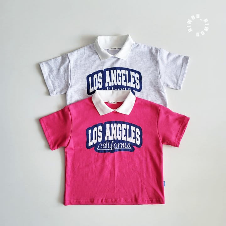 Riwoo Riwoo - Korean Children Fashion - #childofig - Los Angeles Yocco Collar 1/2 Tee - 5