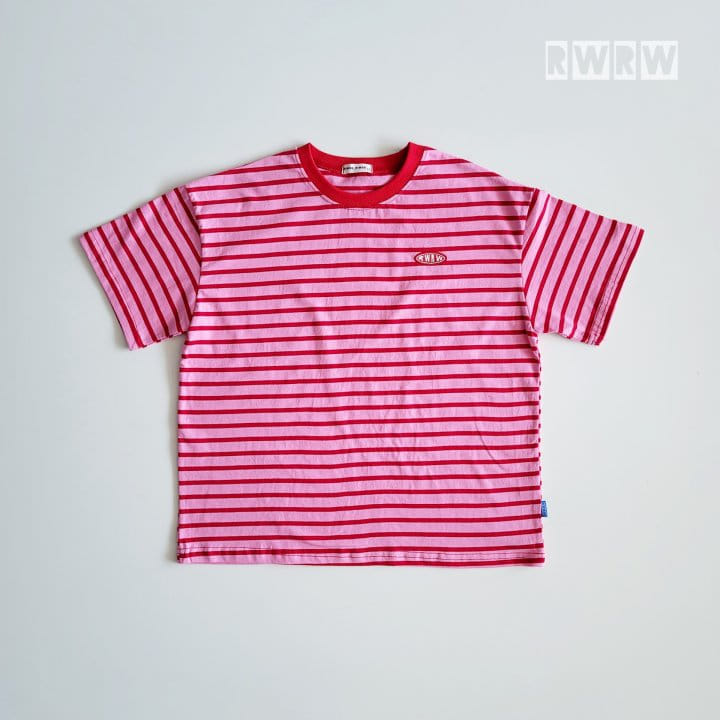 Riwoo Riwoo - Korean Children Fashion - #childofig - RW Pink Blue Box Tee - 3