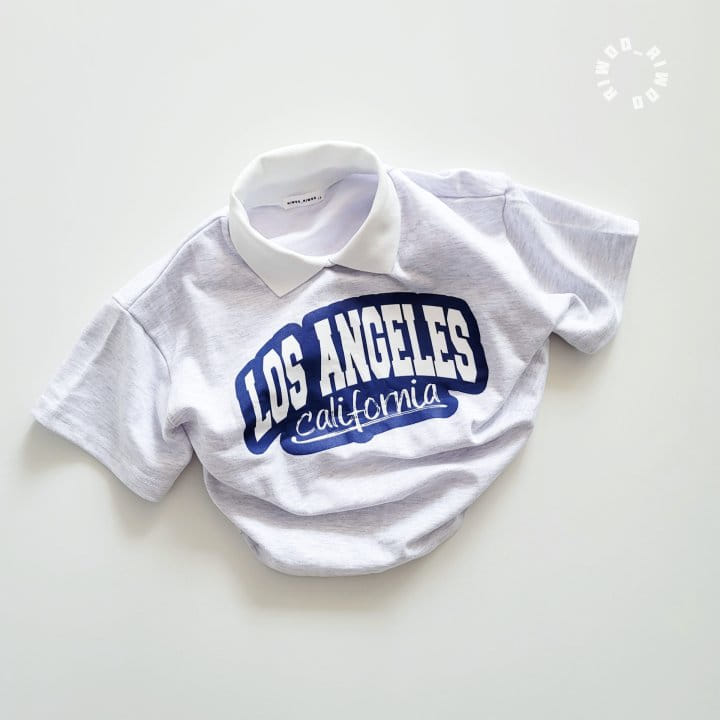 Riwoo Riwoo - Korean Children Fashion - #childrensboutique - Los Angeles Yocco Collar 1/2 Tee - 7